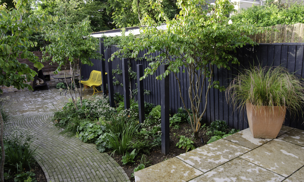 The view to the dining terrace