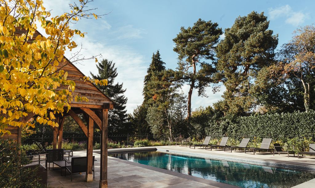 Secluded area for enjoying summer evenings and entertaining guests