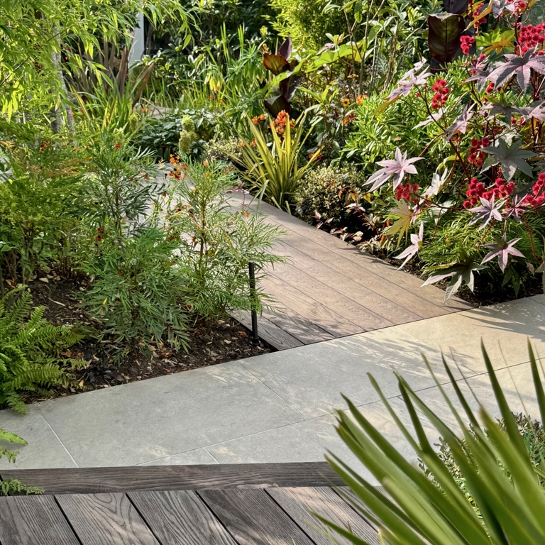 Exotic style planting