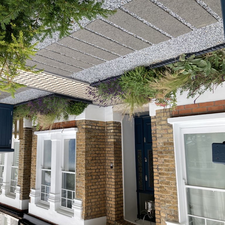 View across to bin storage