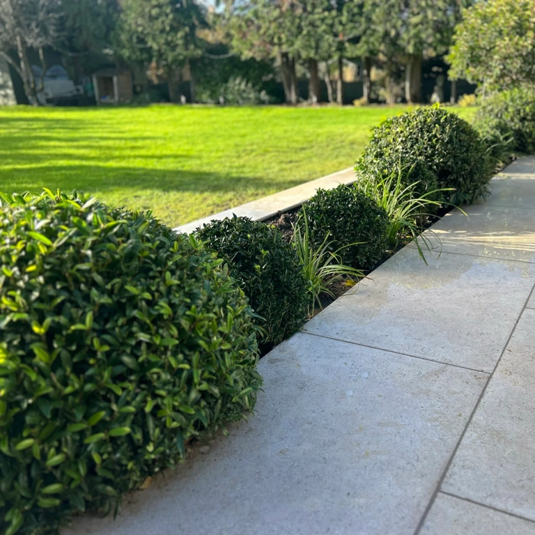 Egyptian limestone patio