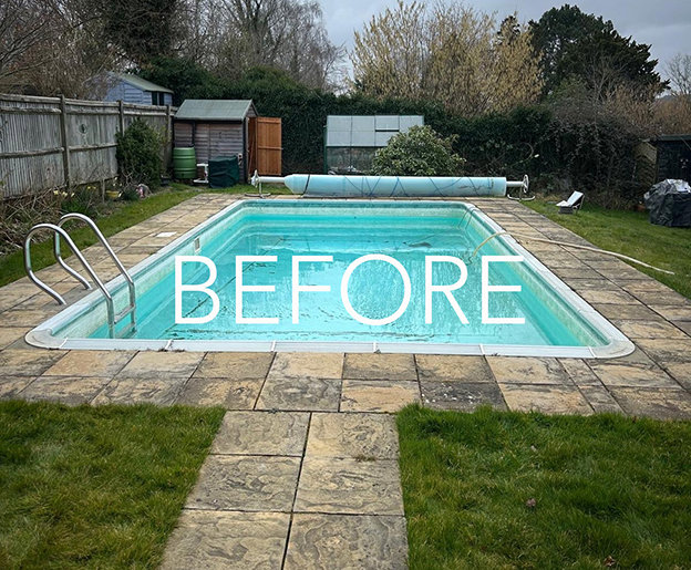Sunken Limestone Patio 