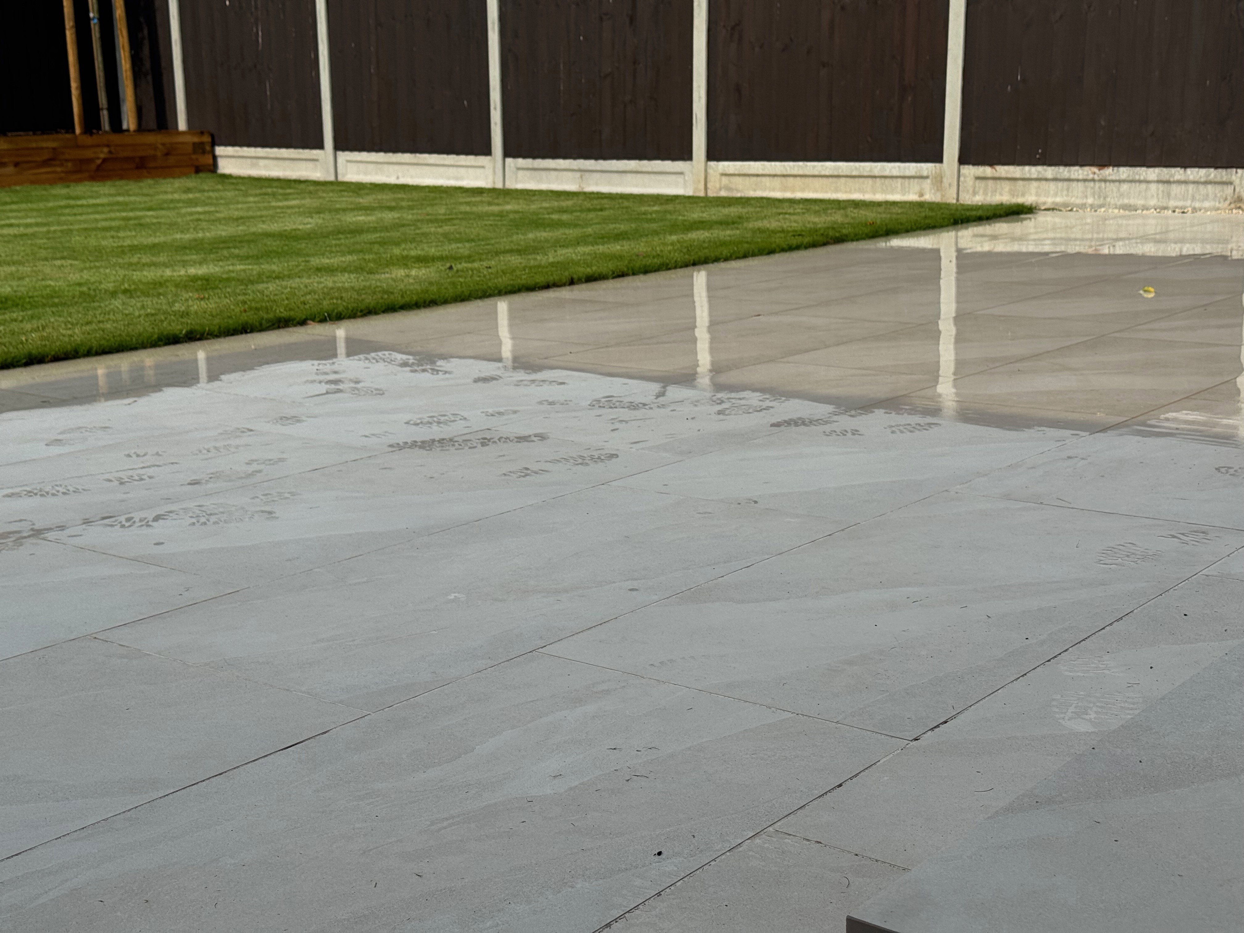 Porcelain patio