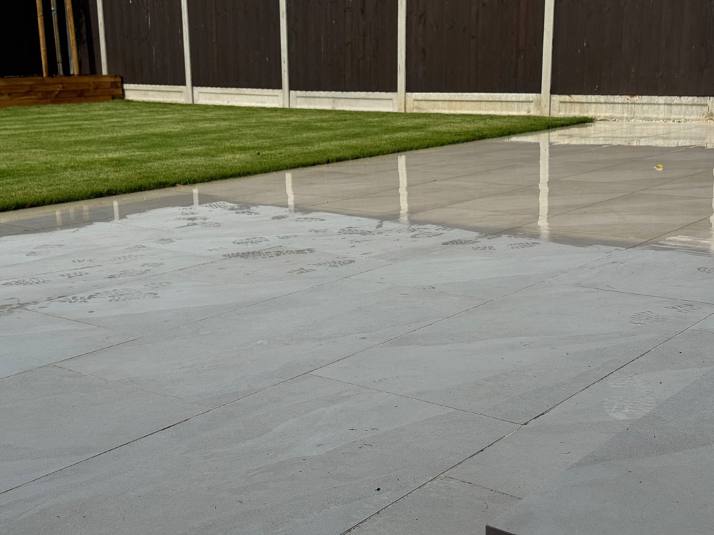 Porcelain patio
