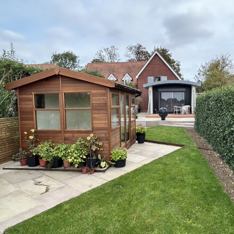 Garden and house