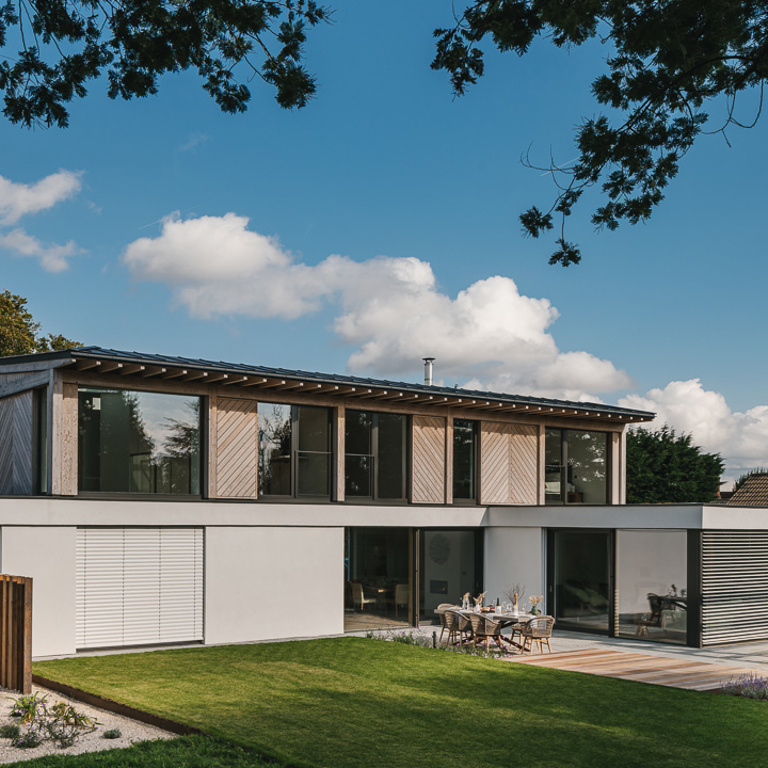 Lawn and planting borders