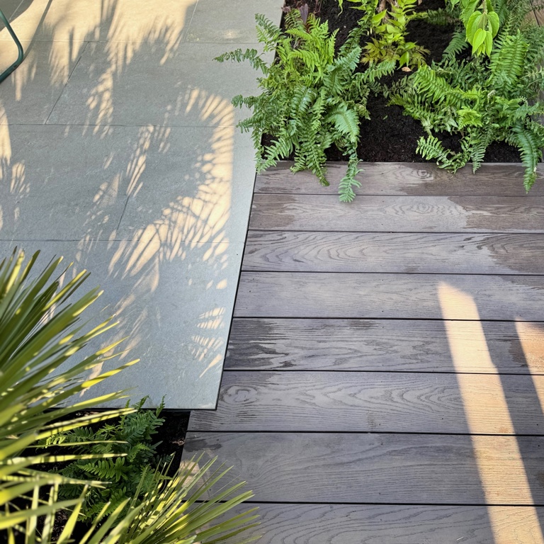 Contrasting materials