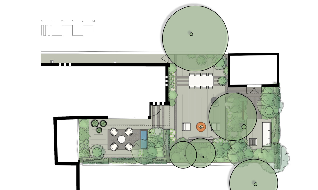 City Rear Garden Design Masterplan