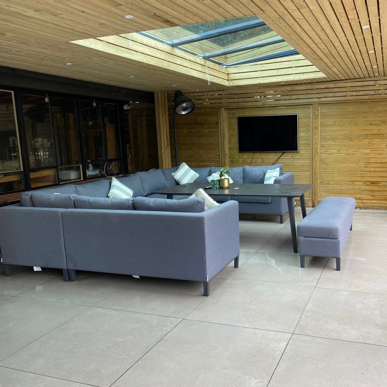 Roofed Gazebo with skylights