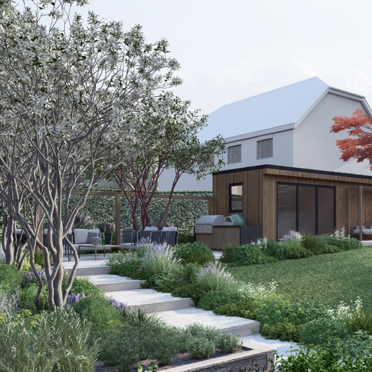 Garden Room with Outdoor Kitchen
