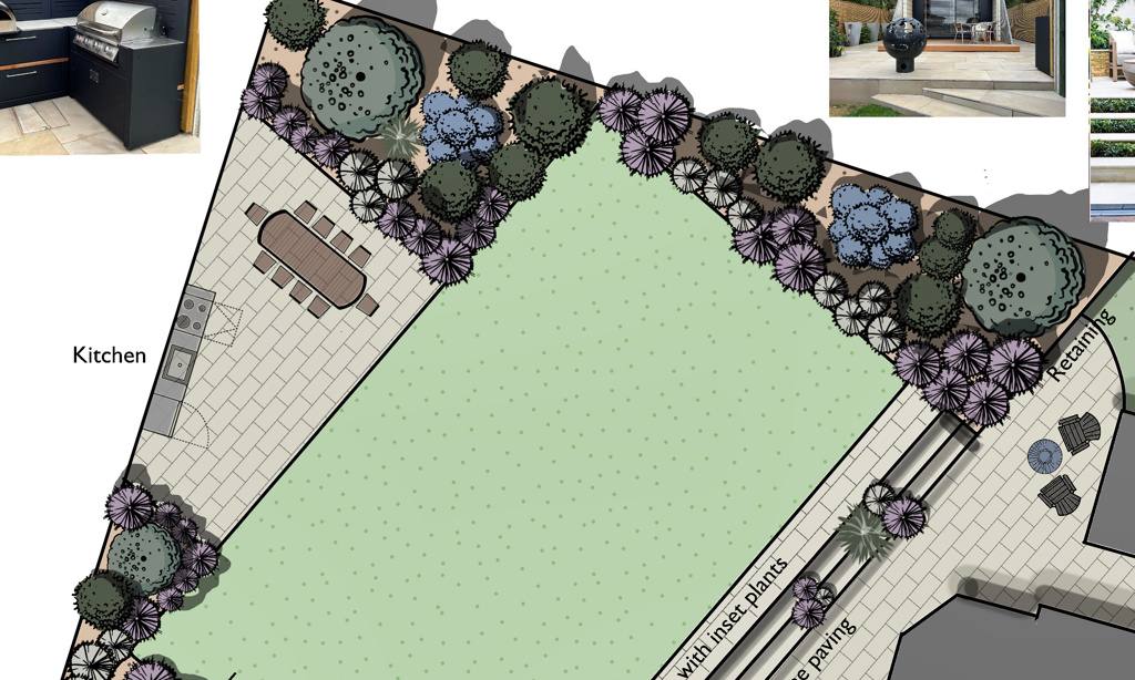 Meddium size garden design