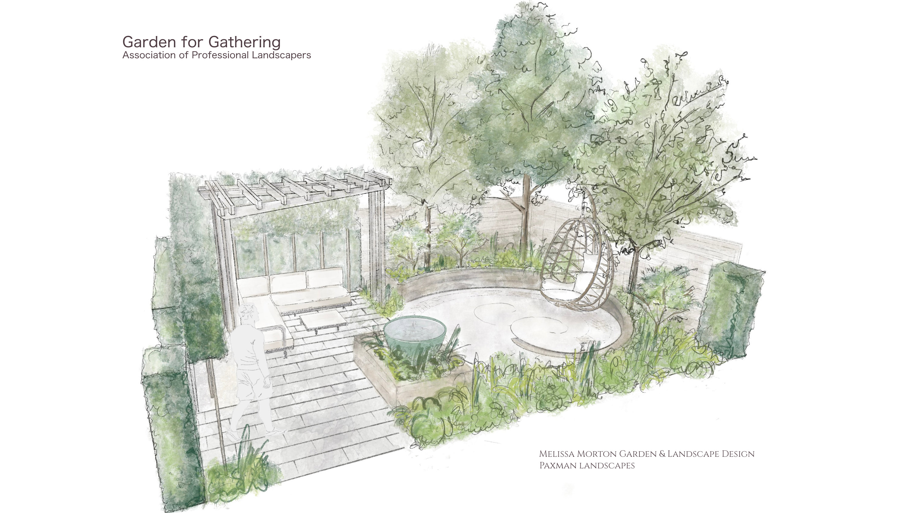 Concept design for Harrogate Spring Show by Melissa Morton Garden Design