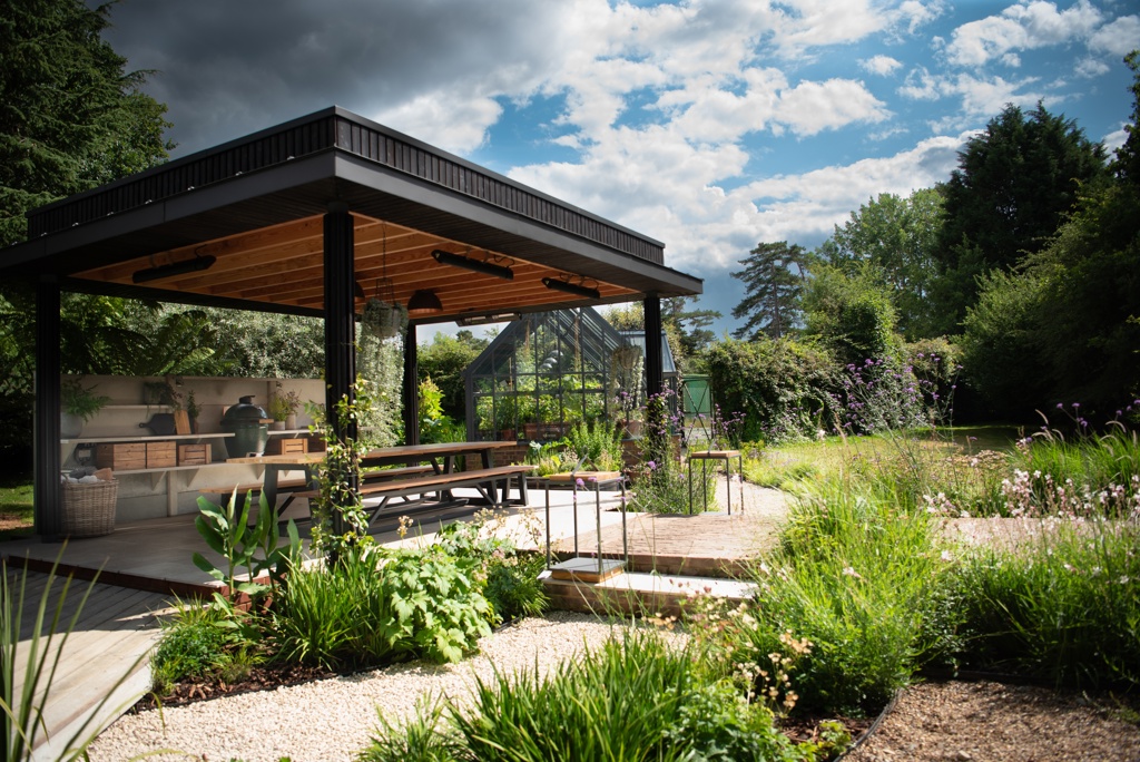 Informal family dining, from garden to plate, for year round use