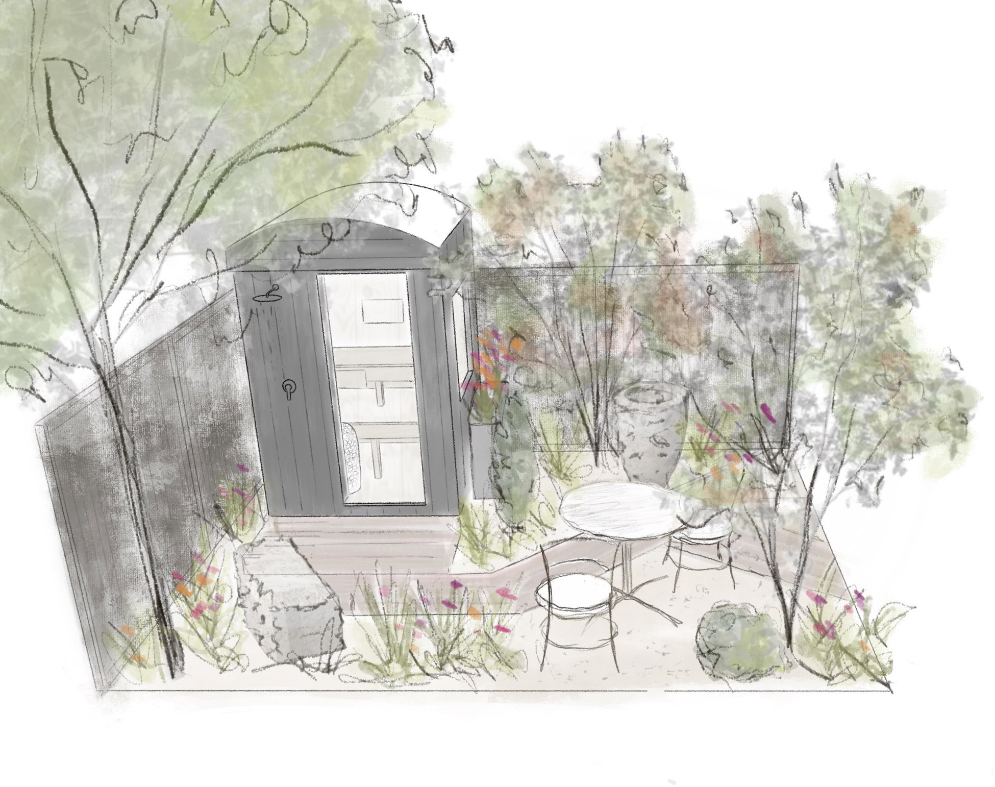 Sketch Design Concept Visual for the Harrogate Spring Show 2026
