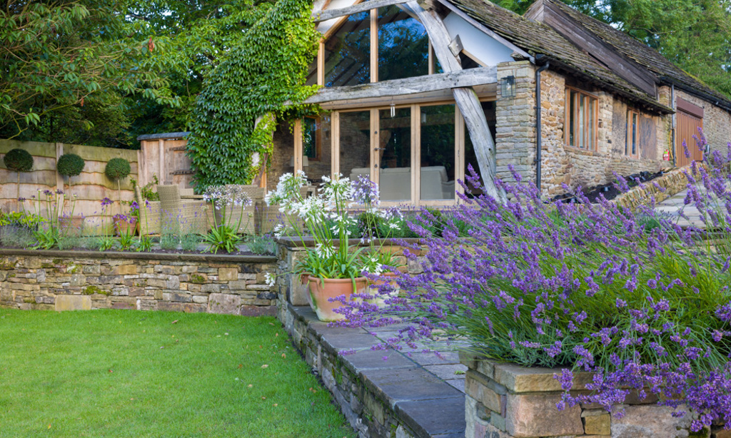 The Country Garden in the Hills