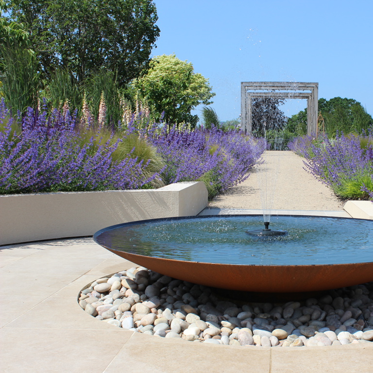 CorTen Steel bowl and Long Walk