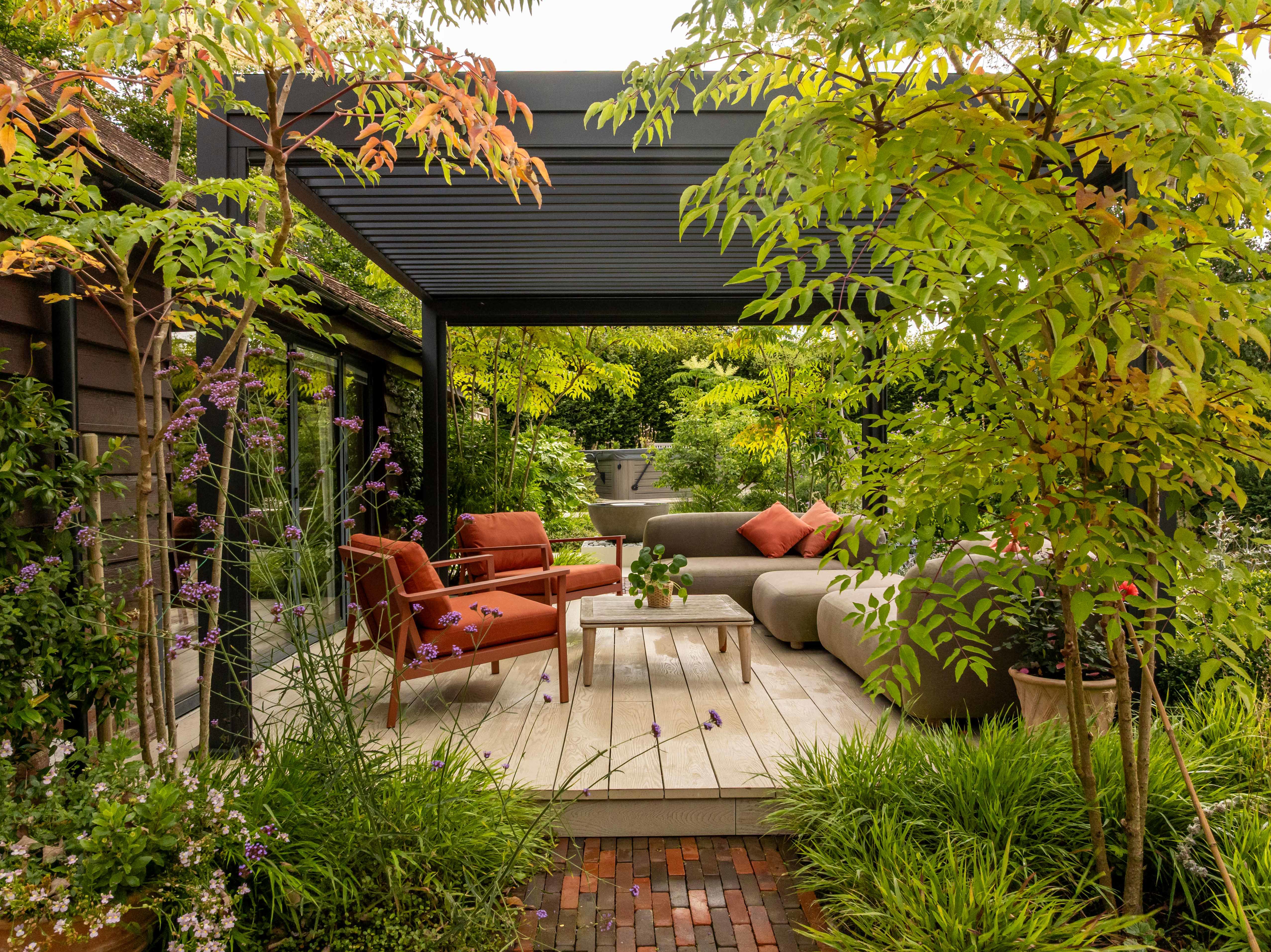 Garden terrace for year round use